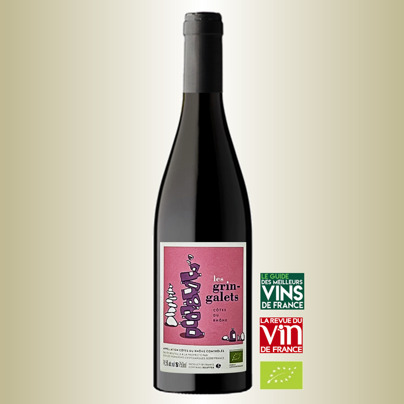 Vignerons d'Estézargues grin-galets rouge 2024 - Vin du Rhône bio